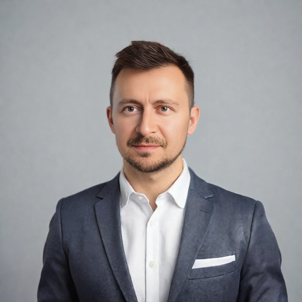 Portrait of Emánuel Dávid Tukacs, independent insurance broker